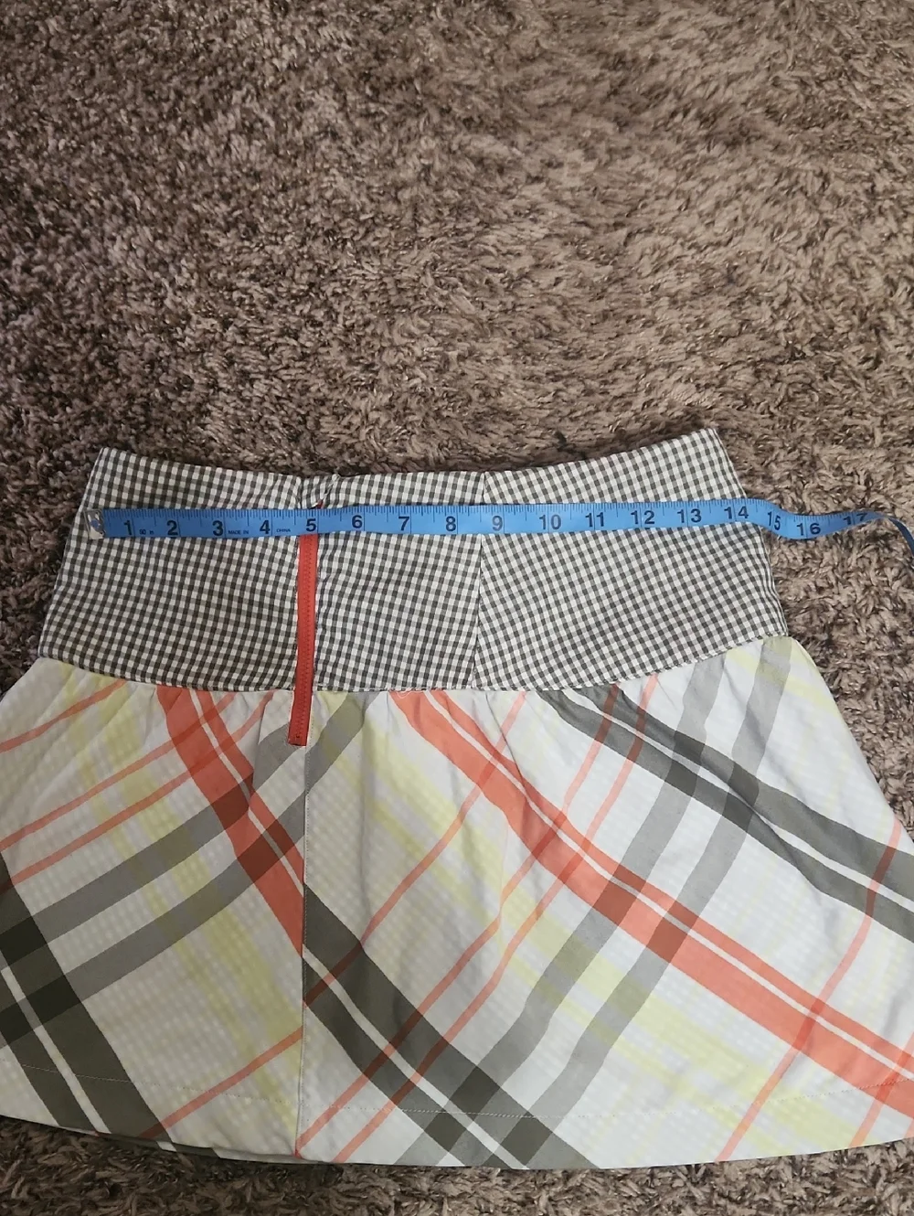 Nike Sport Womens Golf Dri Fit Plaid Golf Skirt Size 0